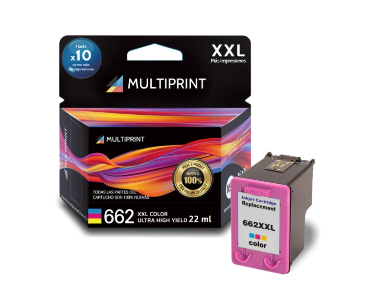 Cartucho Multiprint® 662XXL Color [22ml]