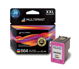 Cartucho Multiprint® 664XXL Color (New Chip) [22ml]