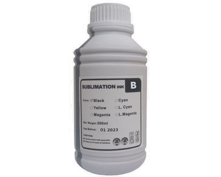 Pomo Tinta Sublimacion Multiprint® P/  Epson Negro [500ml]