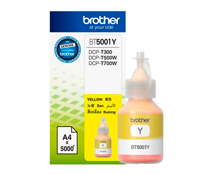 POMO TINTA ORG. BROTHER BT5001Y AMARILLO [50ML]
