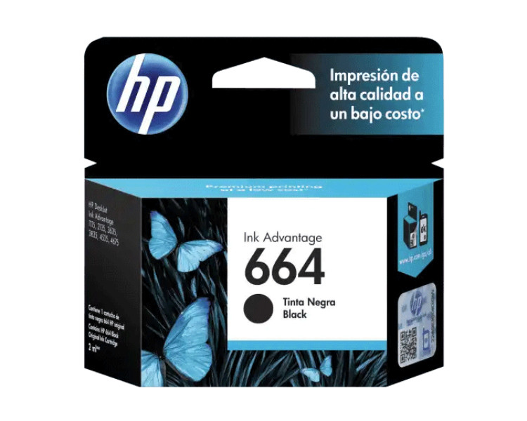 CARTUCHO ORG. HP F6V29AL (664) NEGRO [2ML]