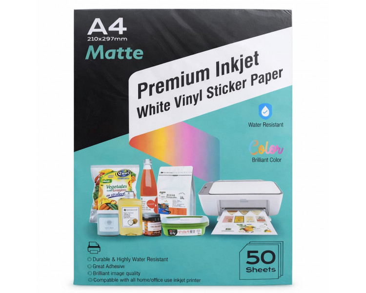 VINILO AUTOADHESIVO MATE A4 [50HJ]