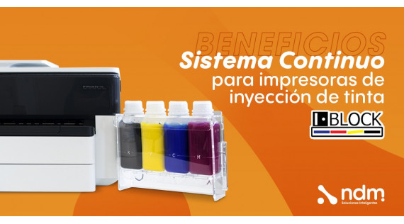 Beneficios de instalar sistema continuo IBLOCK® en tu impresora a inyeccion de tinta